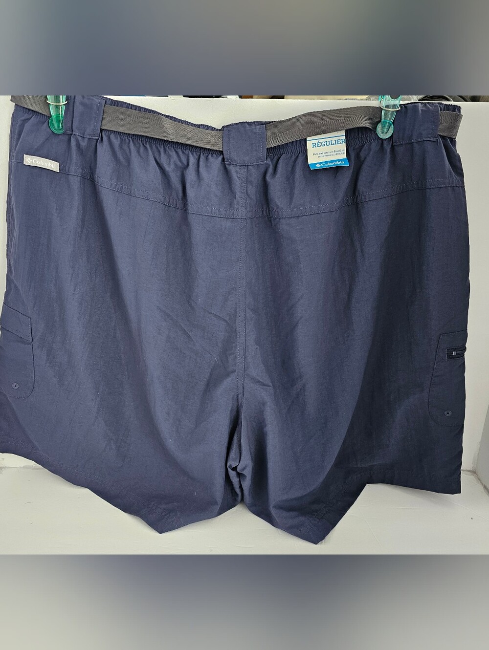 NWT! Belted Columbia Sandy River Cargo Shorts 2X Womens NWT Blue Or Khaki - Picture 5 of 15